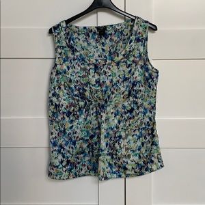 Floral Sleeveless Blouse Tank Top